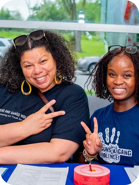 Volunteers Smiling